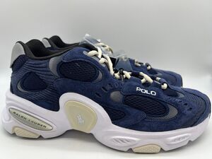 Polo Ralph Lauren Modern Trainer 100 Navy/White Size 11 NEW